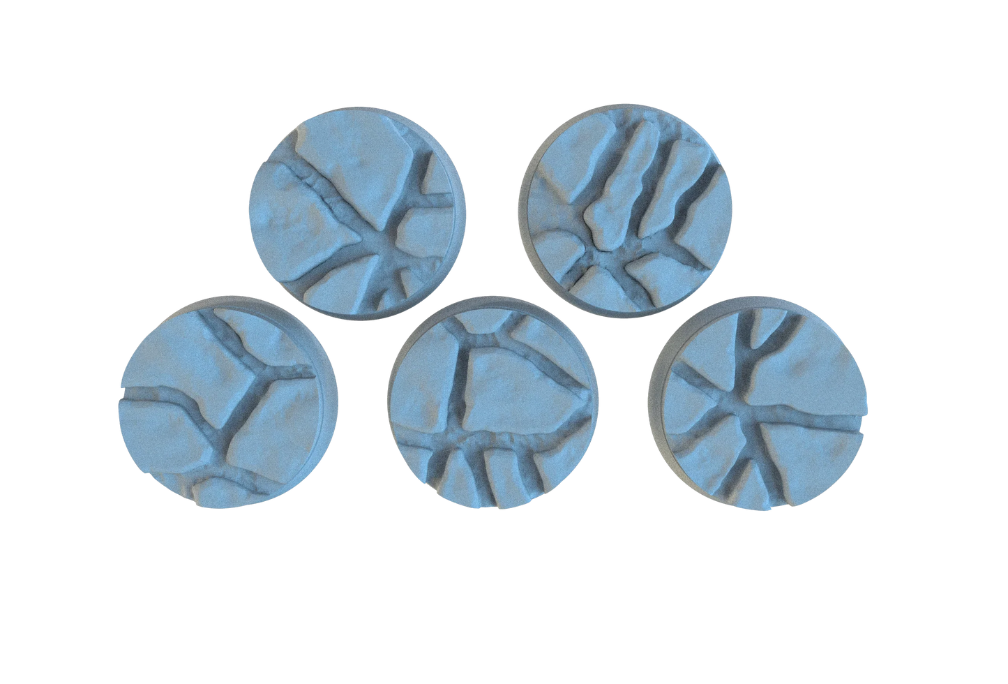 Flagstone Circle Resin Bases | Classic Castle Stone for D&D, Warhammer & RPGs