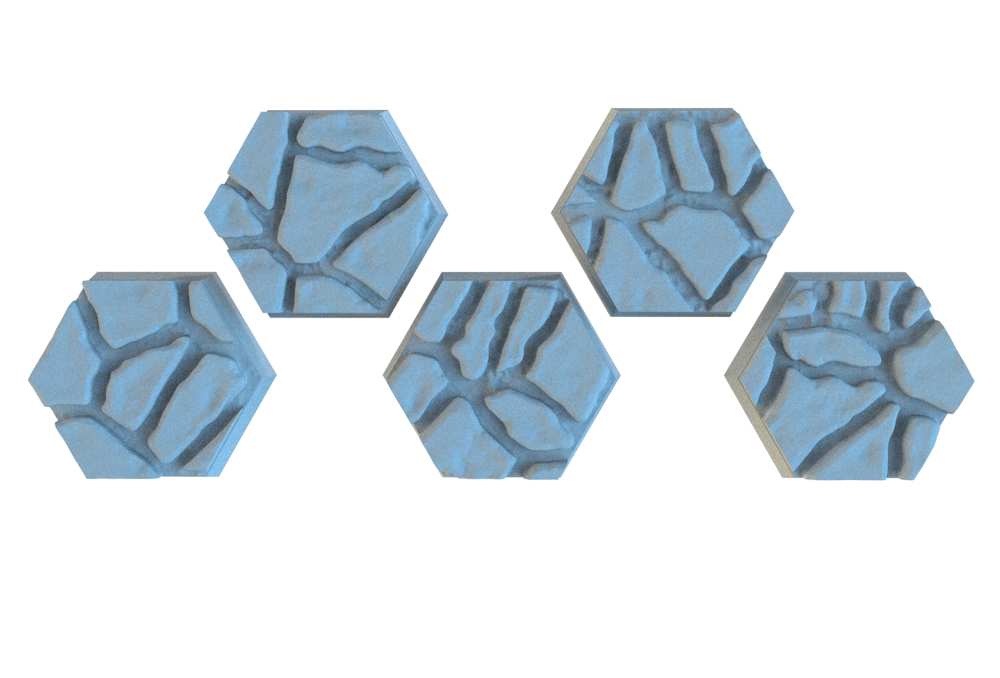 Flagstone Hex Resin Bases | Classic Castle Stone for D&D, Warhammer & RPGs