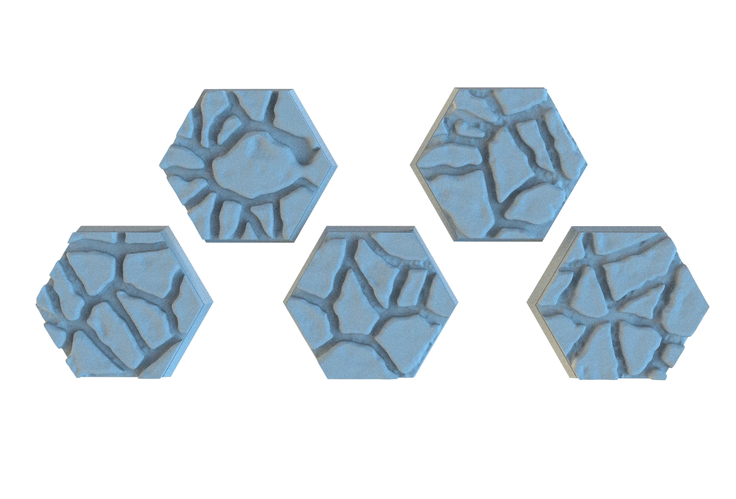 Flagstone Hex Resin Bases | Classic Castle Stone for D&D, Warhammer & RPGs