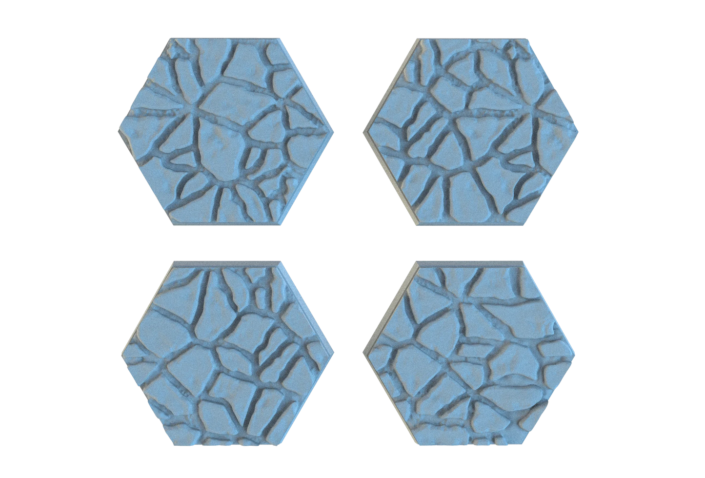 Flagstone Hex Resin Bases | Classic Castle Stone for D&D, Warhammer & RPGs