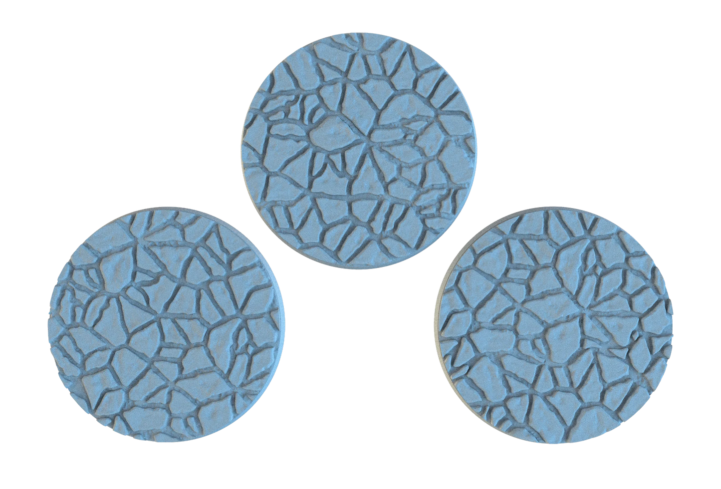 Flagstone Circle Resin Bases | Classic Castle Stone for D&D, Warhammer & RPGs