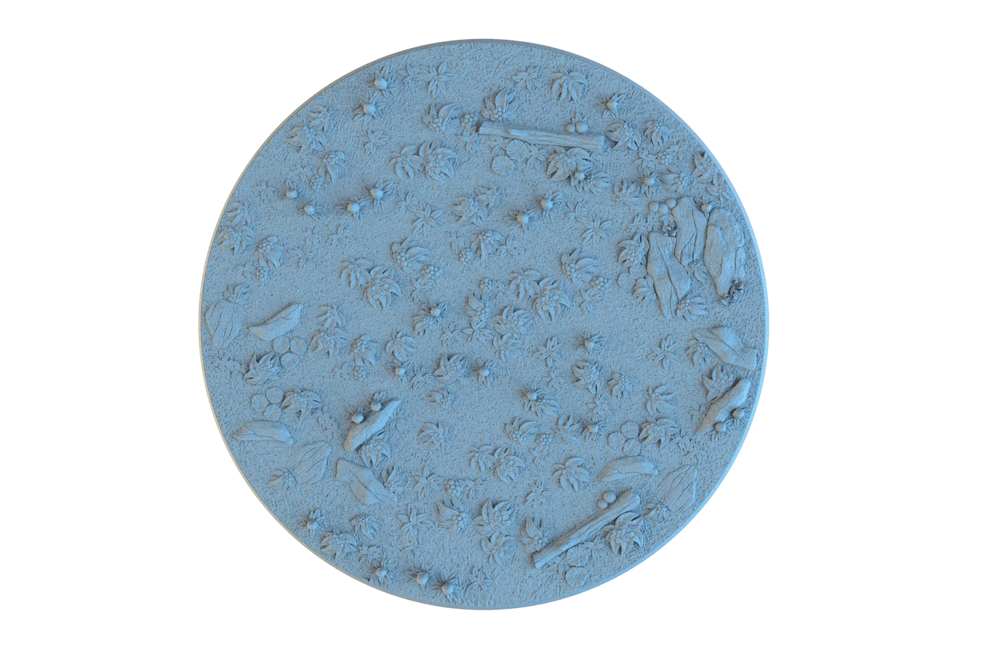 Forest Floor Circle Resin Bases | Wild Woods for D&D, Sylvaneth, Wargaming