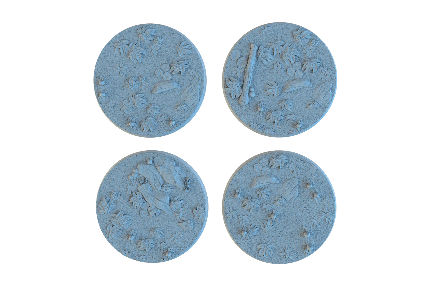 Forest Floor Circle Resin Bases | Wild Woods for D&D, Sylvaneth, Wargaming