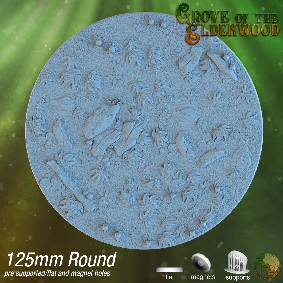 Forest Floor Circle Resin Bases | Wild Woods for D&D, Sylvaneth, Wargaming
