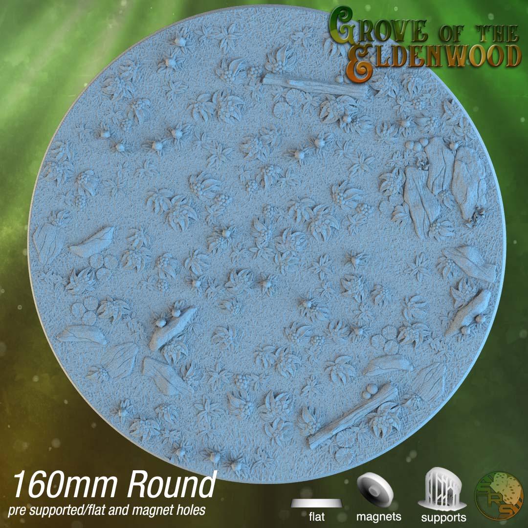 Forest Floor Circle Resin Bases | Wild Woods for D&D, Sylvaneth, Wargaming