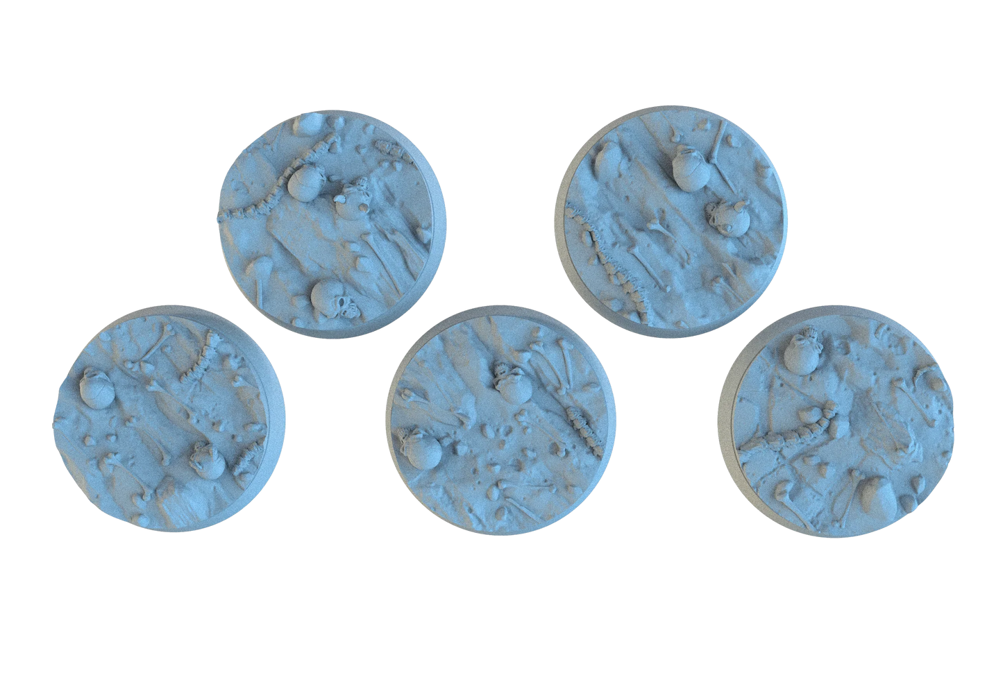 Hellscape Resin Circle Bases | Skulls & Spines for Khorne, Demons, D&D