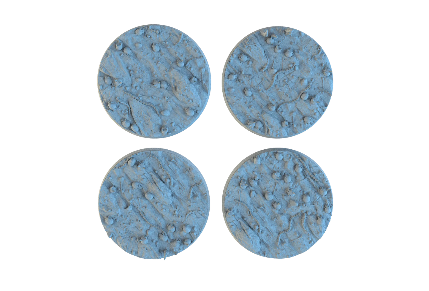 Hellscape Resin Circle Bases | Skulls & Spines for Khorne, Demons, D&D