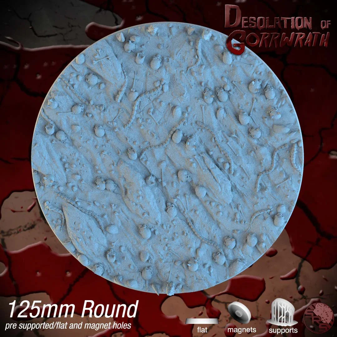 Hellscape Resin Circle Bases | Skulls & Spines for Khorne, Demons, D&D