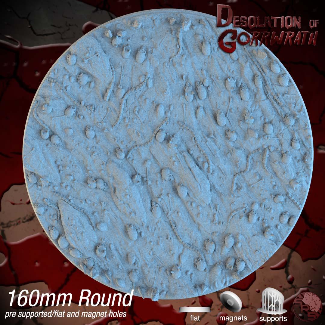 Hellscape Resin Circle Bases | Skulls & Spines for Khorne, Demons, D&D