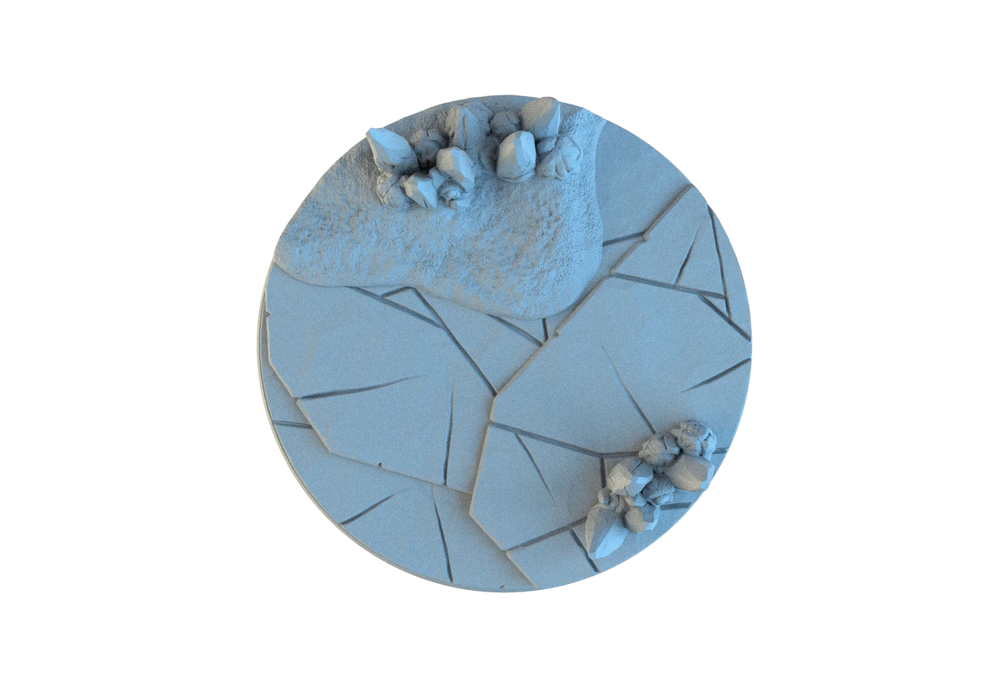 Ice & Snow Circle Resin Bases | Frozen Wasteland for Warhammer, D&D, Wargaming