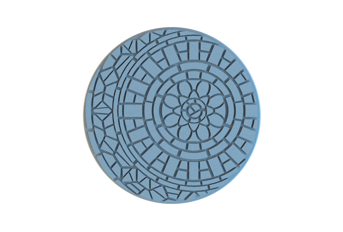 Mosaic Tile Circle Resin Bases | Ancient Artistry for Warhammer, D&D, Wargaming