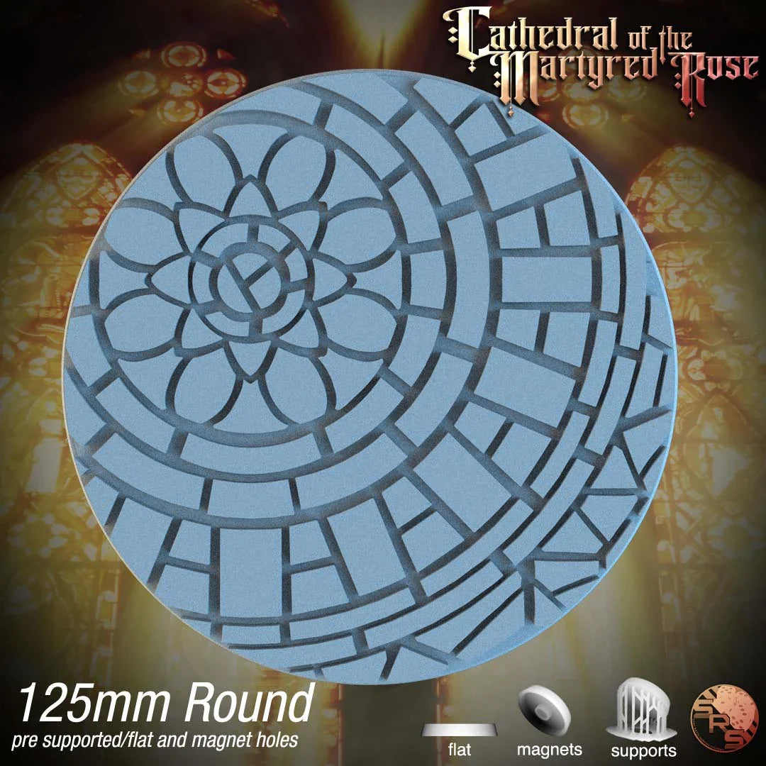 Mosaic Tile Circle Resin Bases | Ancient Artistry for Warhammer, D&D, Wargaming