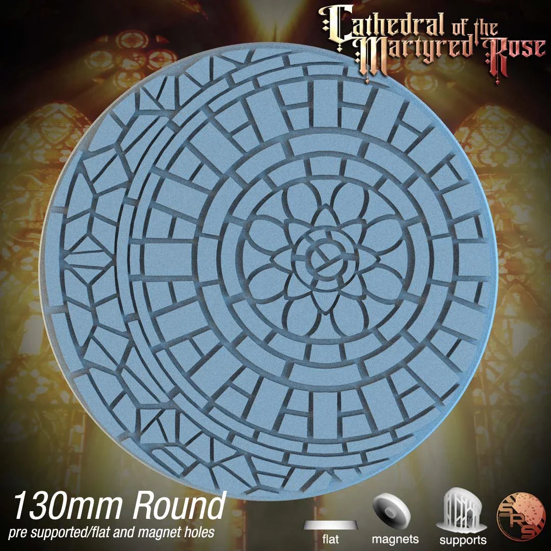 Mosaic Tile Circle Resin Bases | Ancient Artistry for Warhammer, D&D, Wargaming