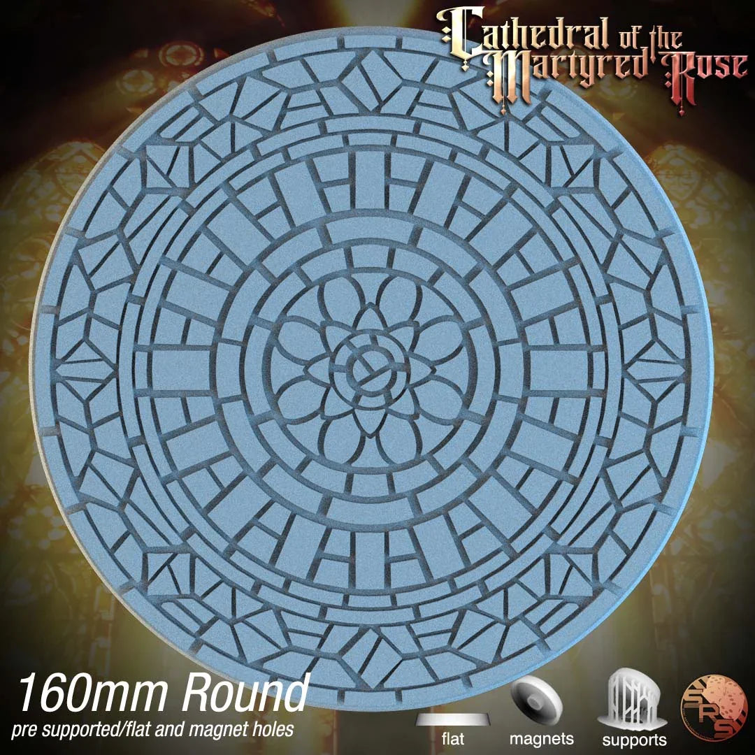 Mosaic Tile Circle Resin Bases | Ancient Artistry for Warhammer, D&D, Wargaming