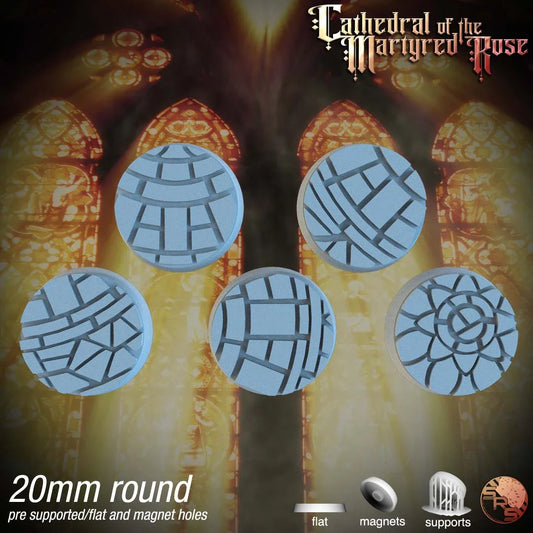 Mosaic Tile Circle Resin Bases | Ancient Artistry for Warhammer, D&D, Wargaming