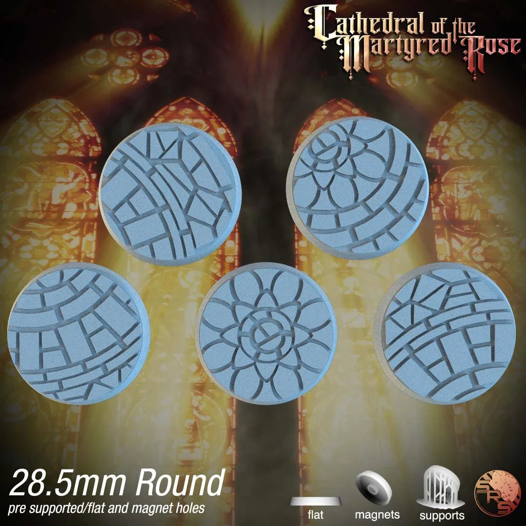 Mosaic Tile Circle Resin Bases | Ancient Artistry for Warhammer, D&D, Wargaming