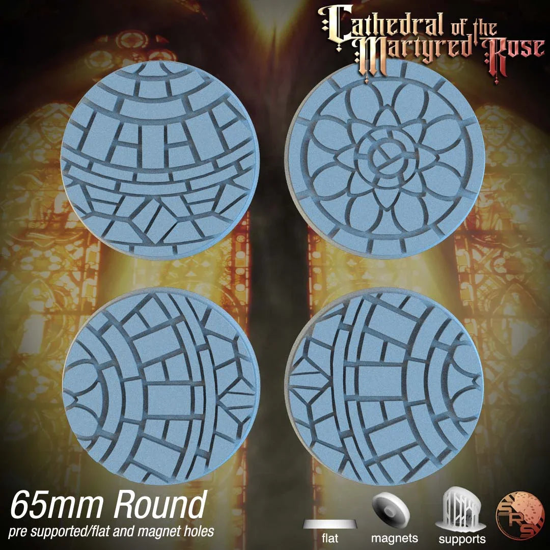 Mosaic Tile Circle Resin Bases | Ancient Artistry for Warhammer, D&D, Wargaming