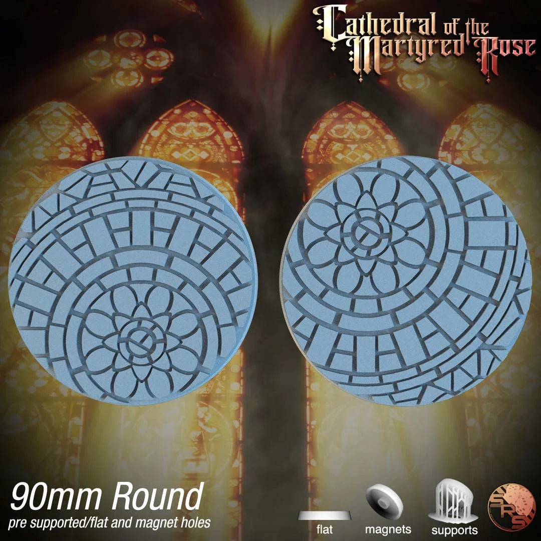 Mosaic Tile Circle Resin Bases | Ancient Artistry for Warhammer, D&D, Wargaming