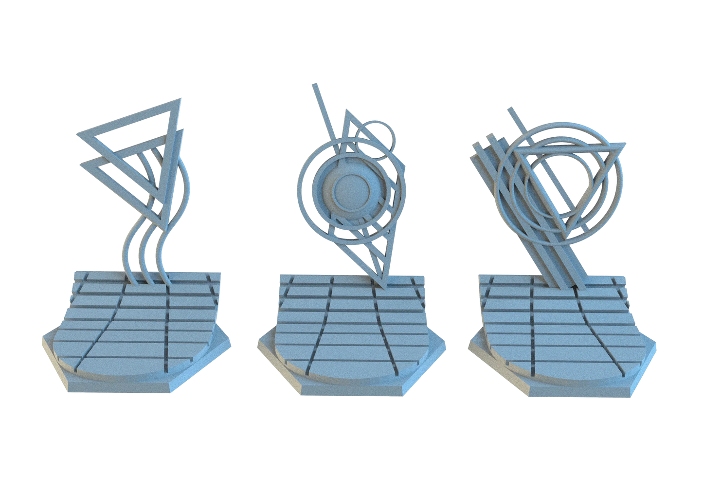 Retrowave Hex Resin Bases | Neon Grid for Cyberpunk, 40k, Wargaming