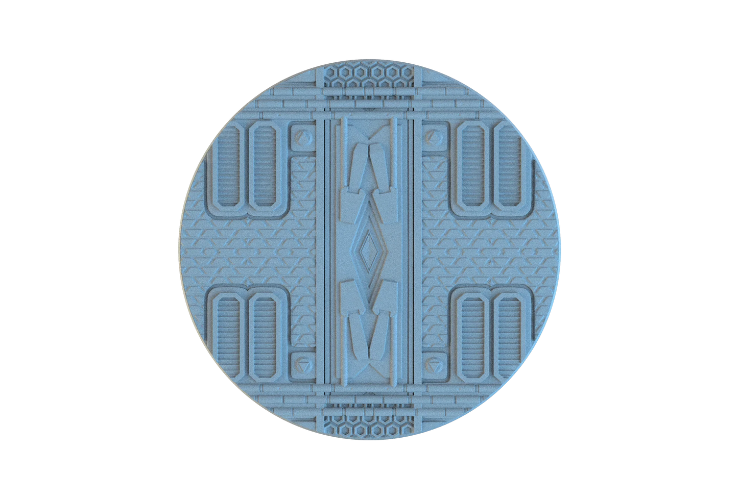Sci-Fi Circle Resin Bases | Tech Deck for 40k, Necromunda, Star Wars