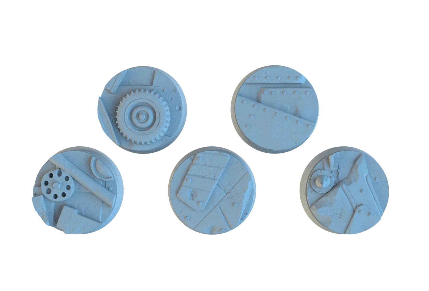 Scrap Junk Circle Resin Bases | Junkyard for Orks, Necromunda, 40k