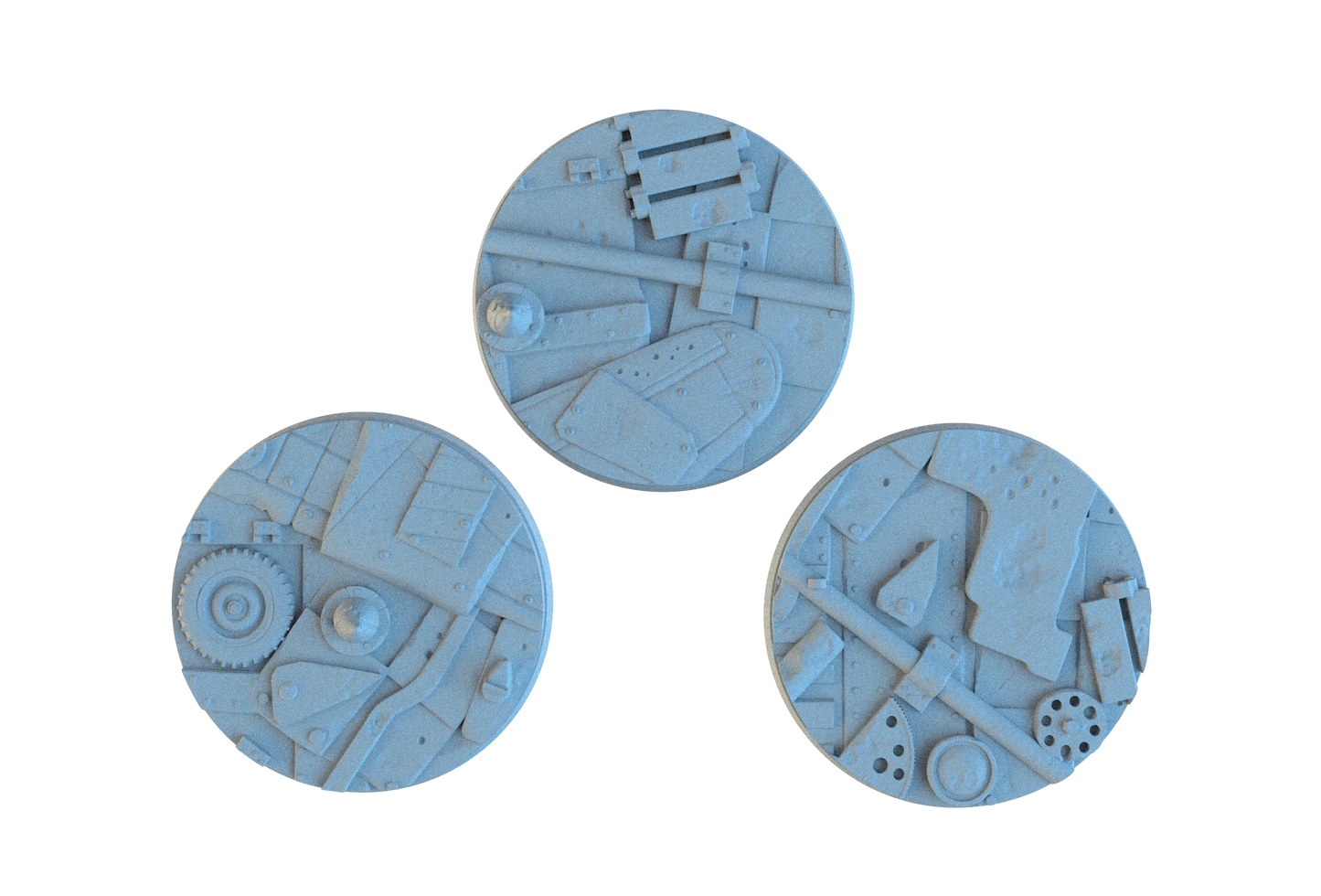 Scrap Junk Circle Resin Bases | Junkyard for Orks, Necromunda, 40k