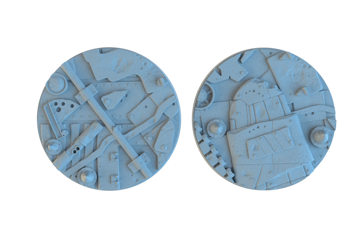 Scrap Junk Circle Resin Bases | Junkyard for Orks, Necromunda, 40k