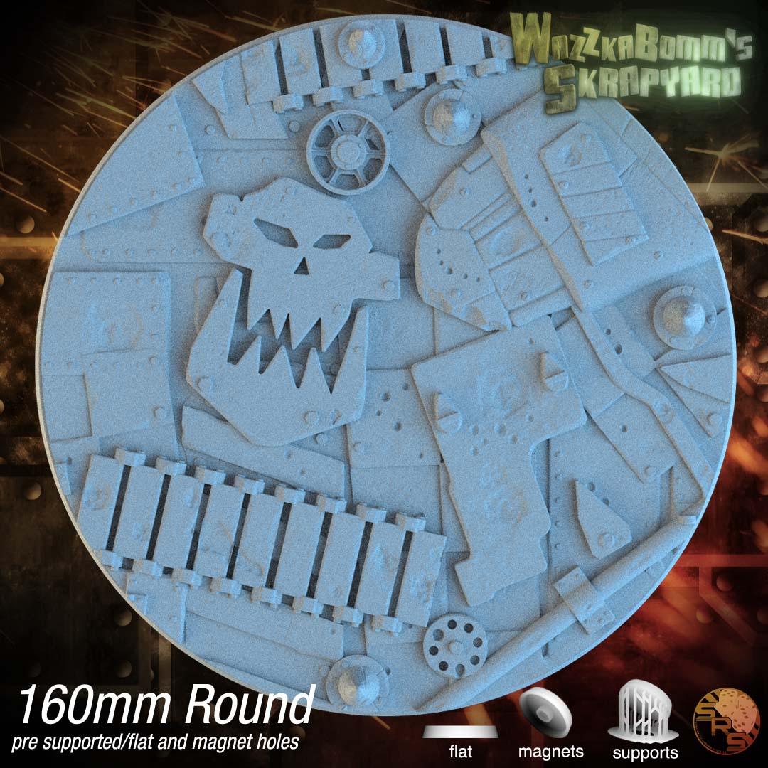 Scrap Junk Circle Resin Bases | Junkyard for Orks, Necromunda, 40k