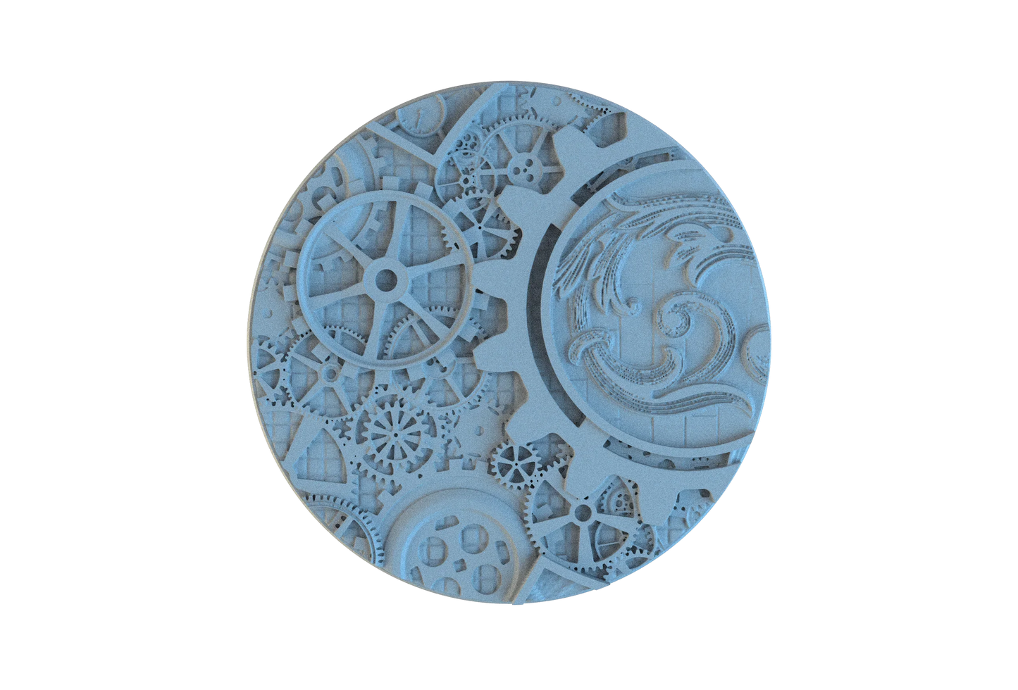 Steampunk Circle Resin Bases | Victorian Tech for Warmachine, D&D, Wargaming