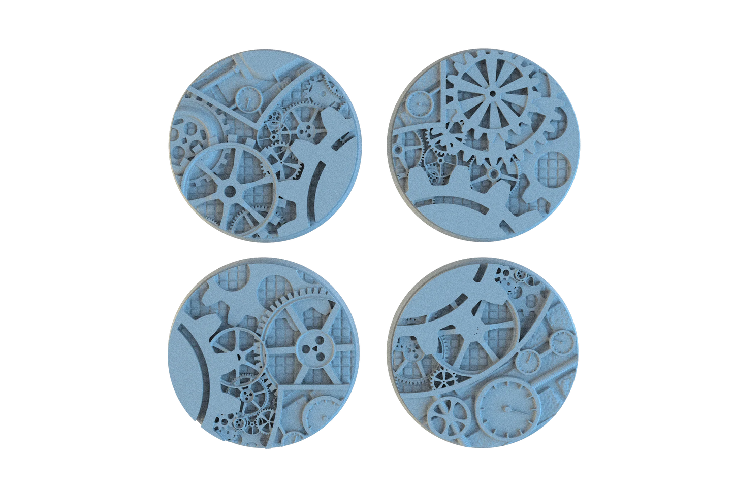Steampunk Circle Resin Bases | Victorian Tech for Warmachine, D&D, Wargaming