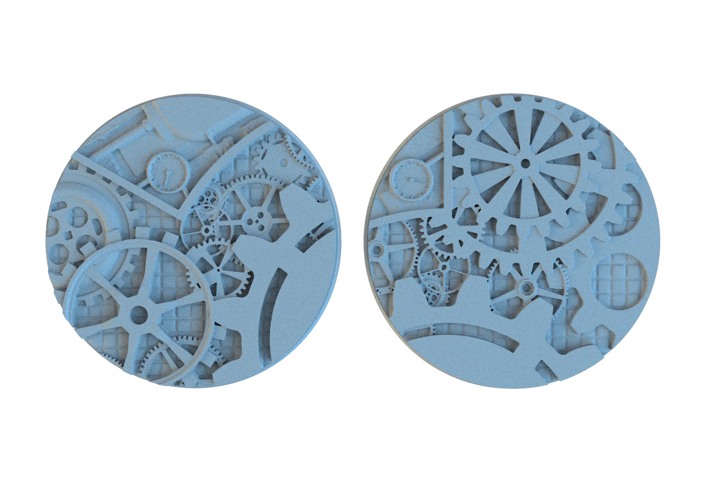 Steampunk Circle Resin Bases | Victorian Tech for Warmachine, D&D, Wargaming