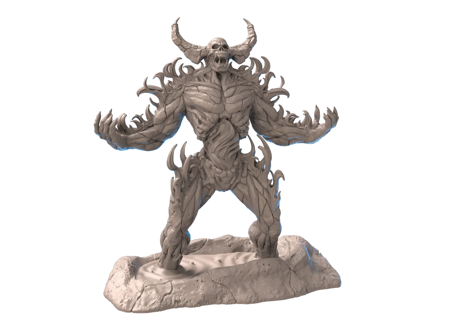 Surtr Demon Lord Miniature – 155mm D&D Boss, Warhammer Fantasy, Pathfinder RPG & Tabletop