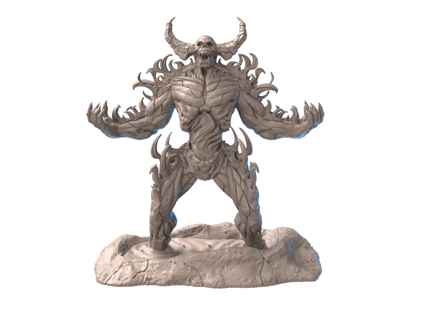 Surtr Demon Lord Miniature – 155mm D&D Boss, Warhammer Fantasy, Pathfinder RPG & Tabletop