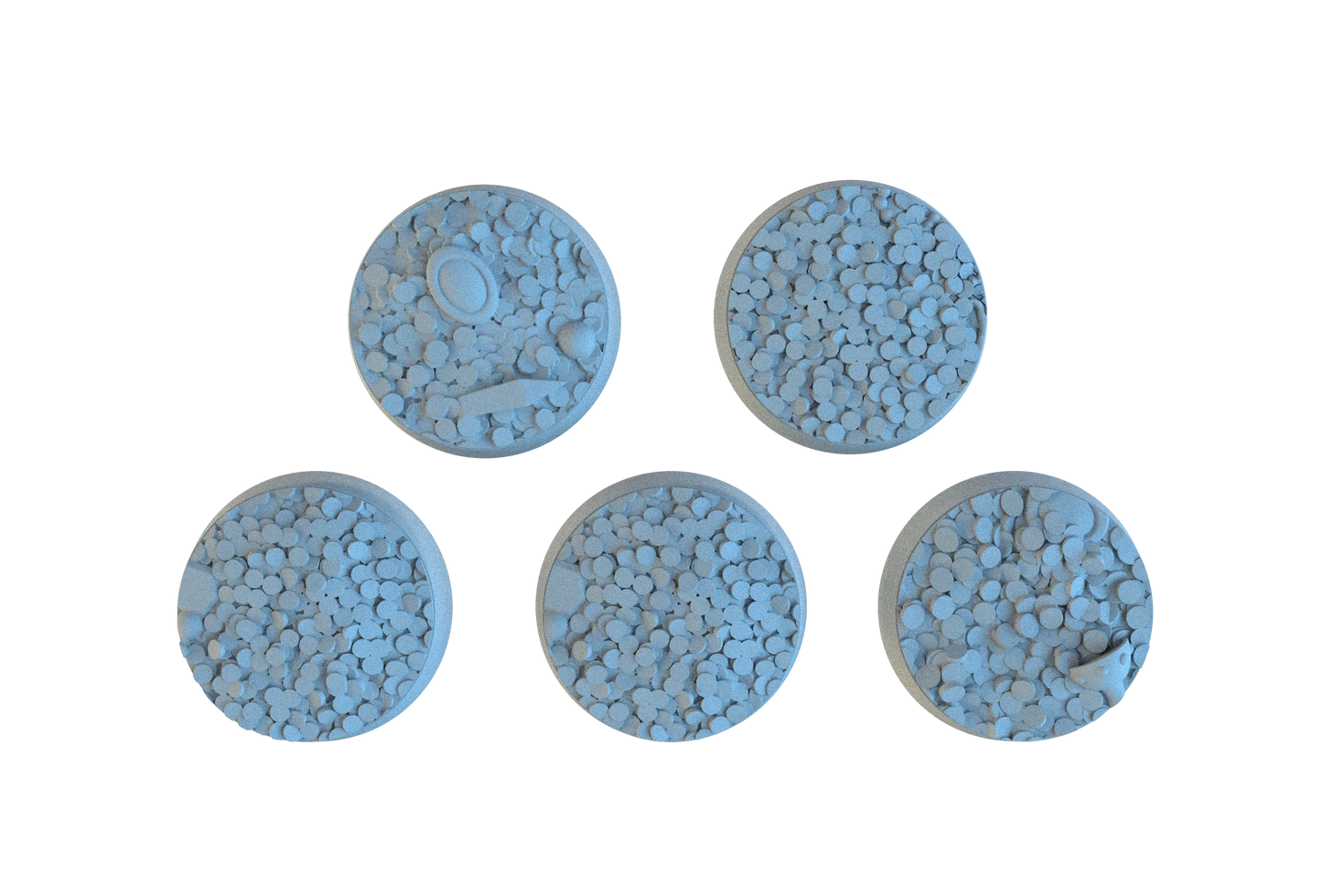 Treasure Hoard Circle Resin Bases | Dragon Gold for D&D, Warhammer, Wargaming