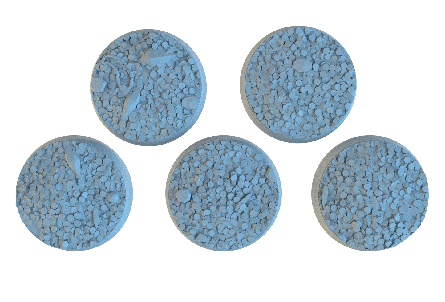 Treasure Hoard Circle Resin Bases | Dragon Gold for D&D, Warhammer, Wargaming