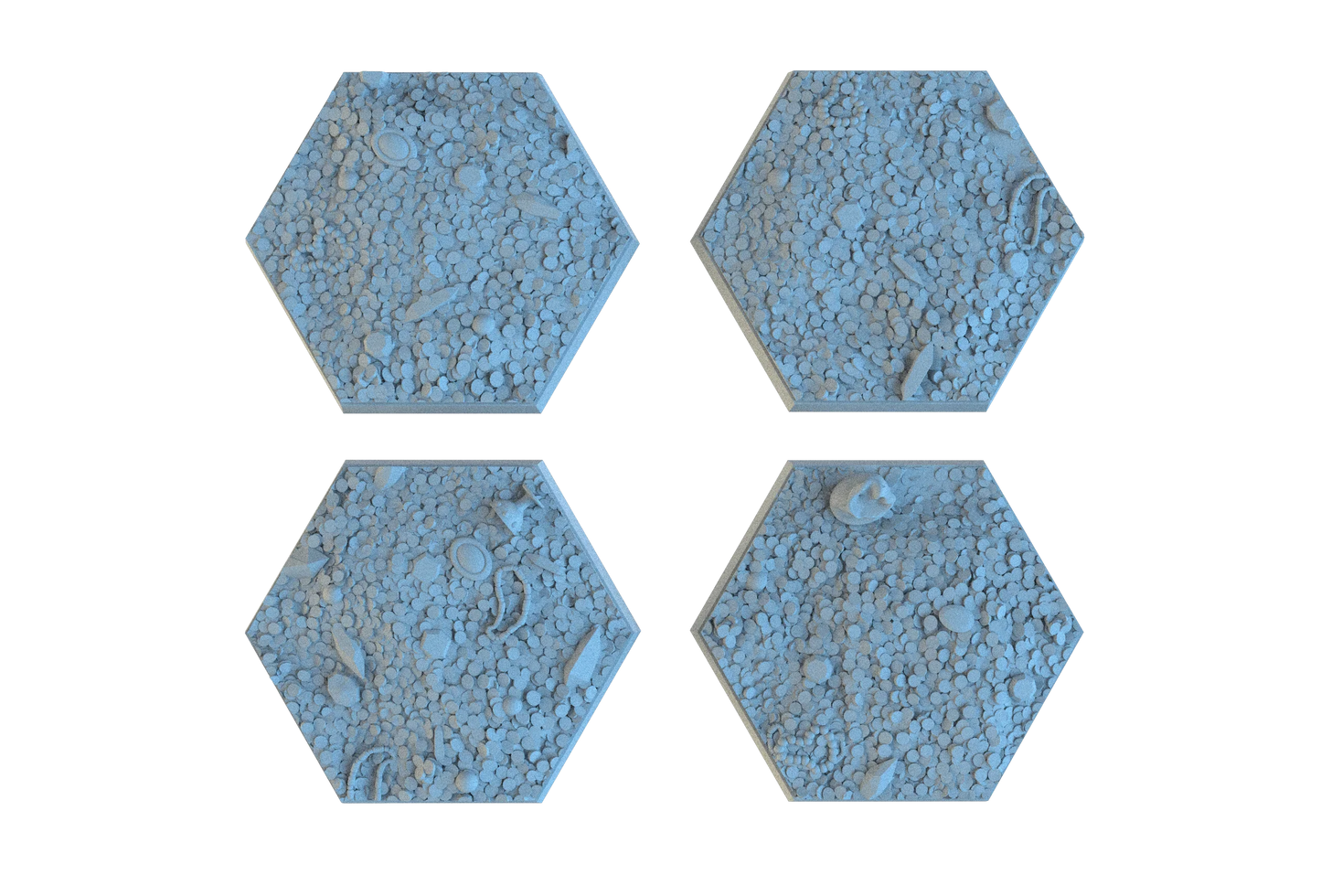 Treasure Hoard Hex Resin Bases | Dragon Gold for D&D, Warhammer, Wargaming