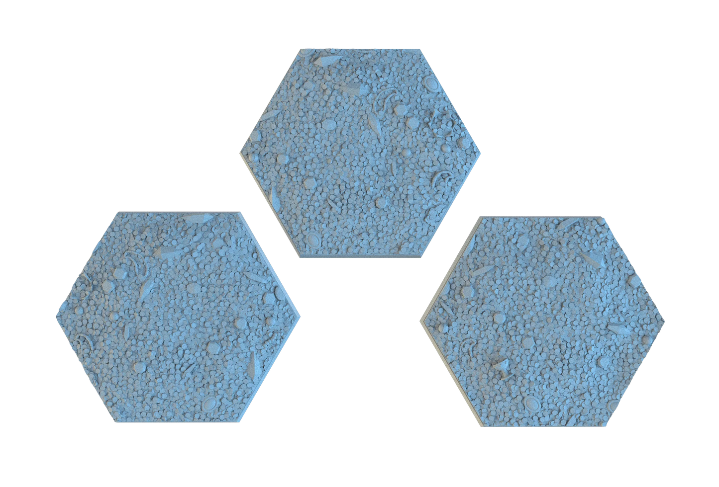 Treasure Hoard Hex Resin Bases | Dragon Gold for D&D, Warhammer, Wargaming