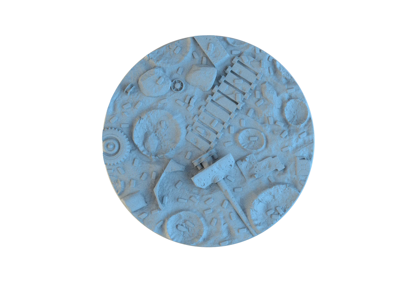 Warzone Circle Resin Bases | Battlefield Debris for 40k, Astra Militarum, Wargaming
