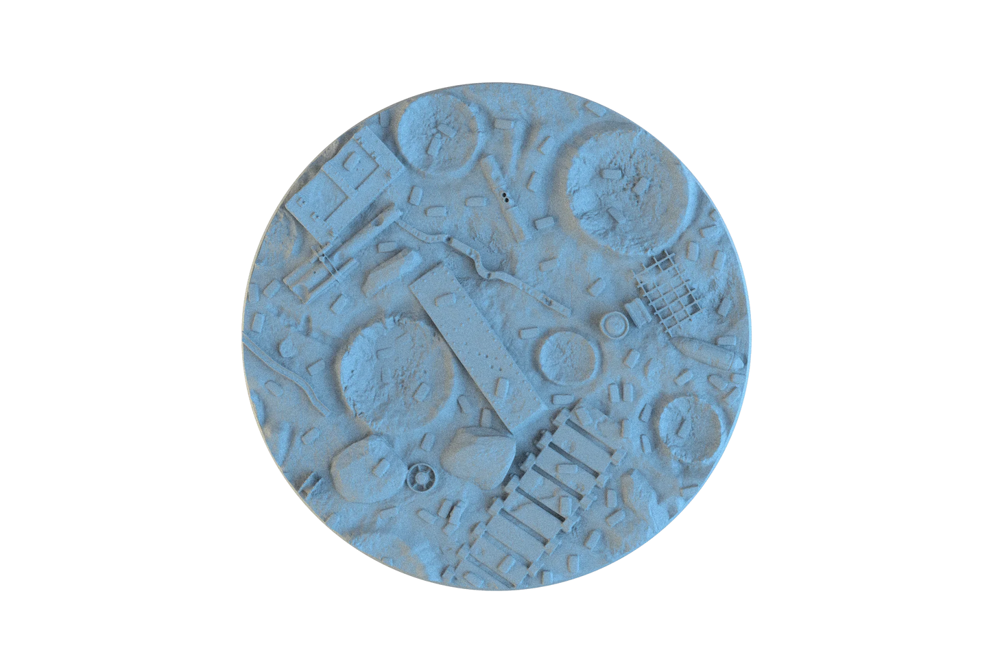 Warzone Circle Resin Bases | Battlefield Debris for 40k, Astra Militarum, Wargaming