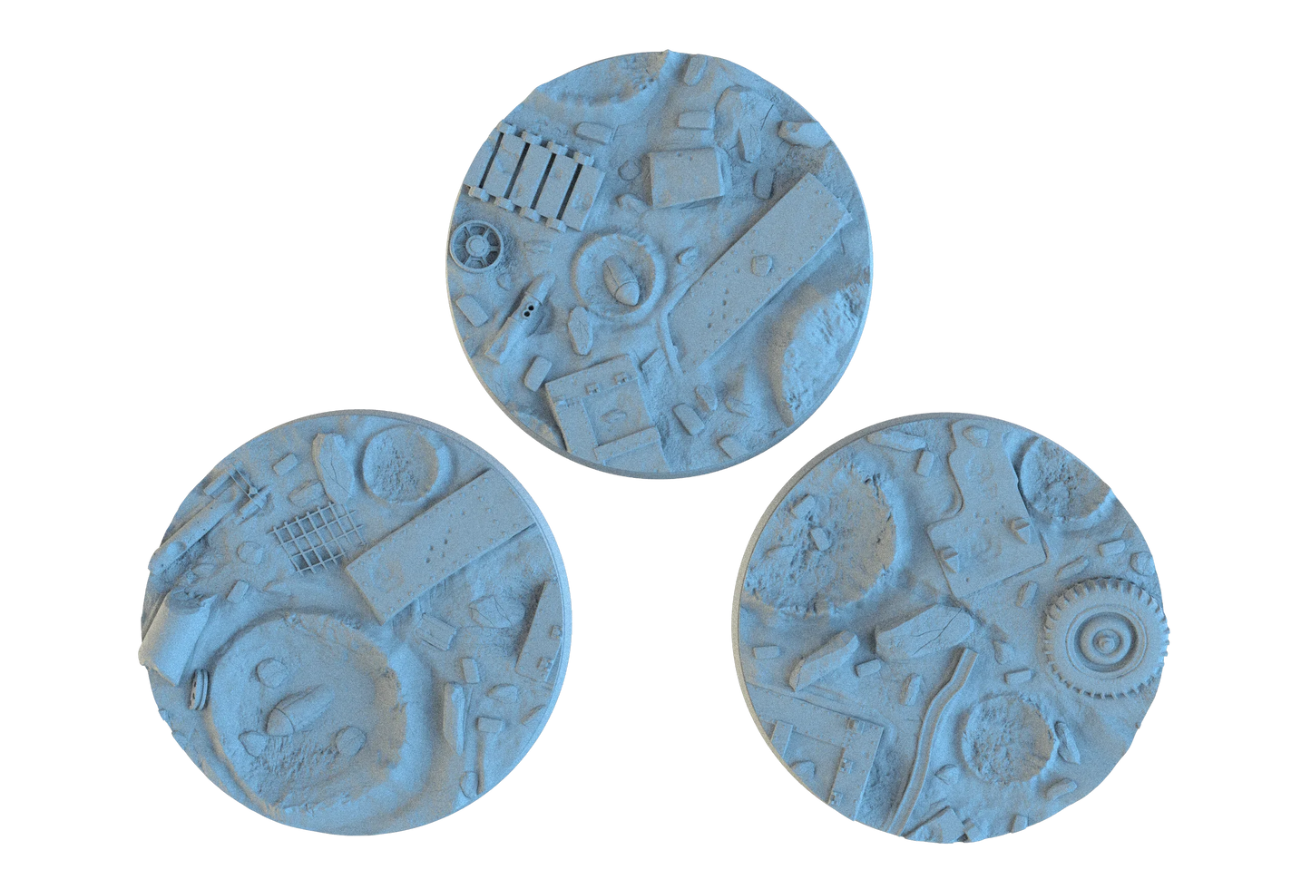 Warzone Circle Resin Bases | Battlefield Debris for 40k, Astra Militarum, Wargaming