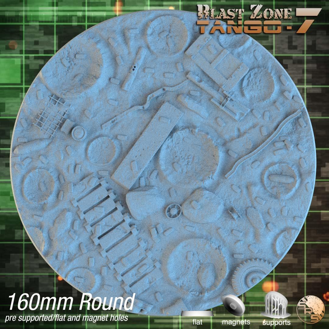 Warzone Circle Resin Bases | Battlefield Debris for 40k, Astra Militarum, Wargaming