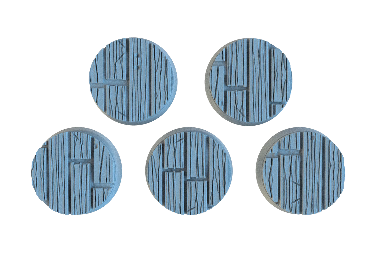 Wooden Floor Circle Resin Bases | Tavern & Castle for D&D, Warhammer, Wargaming