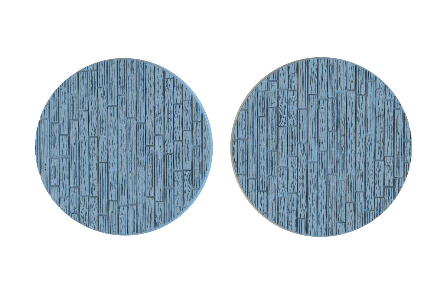 Wooden Floor Circle Resin Bases | Tavern & Castle for D&D, Warhammer, Wargaming